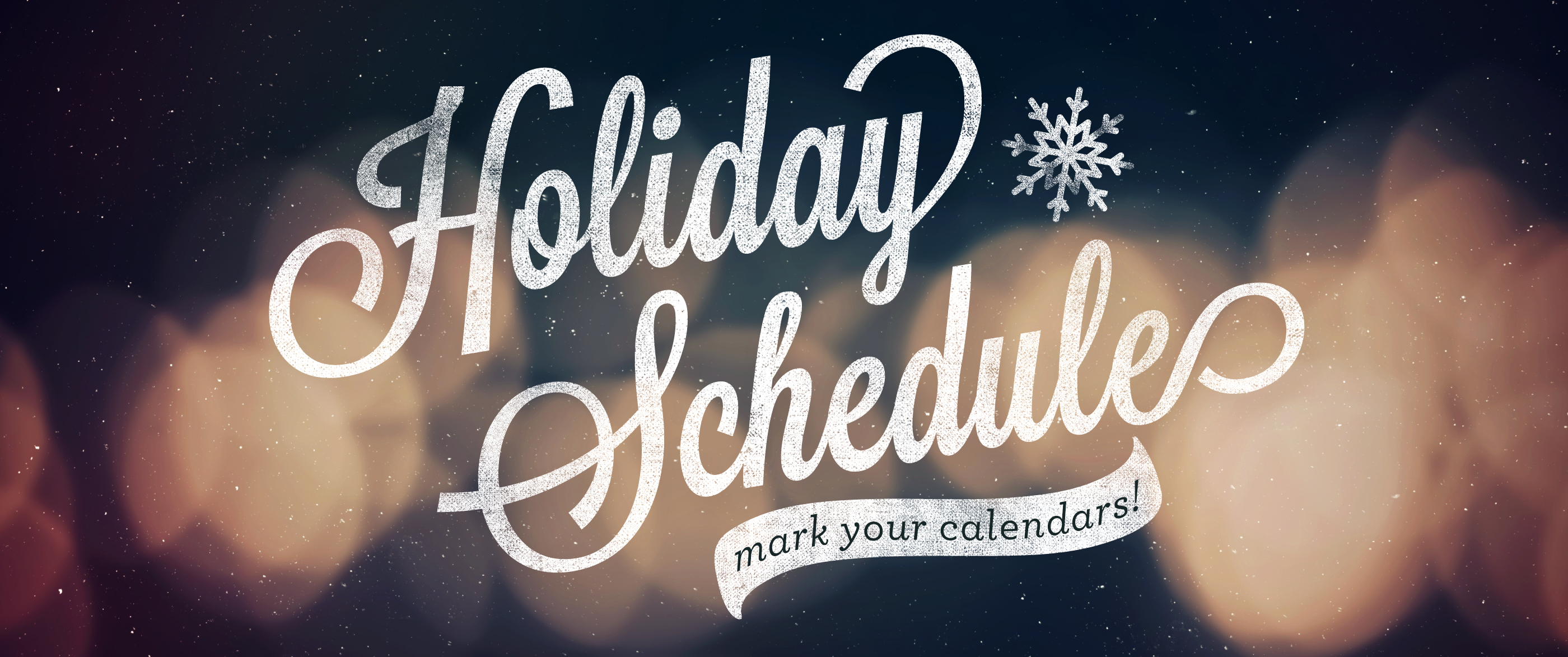 2018 Holiday Trash Schedule